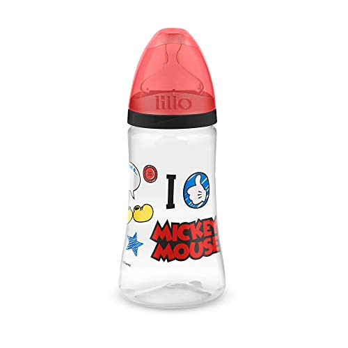 Mamadeira Design Disney Silicone 300 ml Tam 2 - Lillo, Mickey