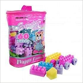 Philocaly Enterprise Building Blocks Educational Toys for Kids (60 Pieces)- Multi Color Toy