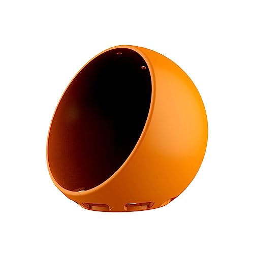 CAXUSD Silicone Cover Case for Echo Protective Sleeve Orange Flexible and Washable Design Shock-Resistant Scratch for Your Device