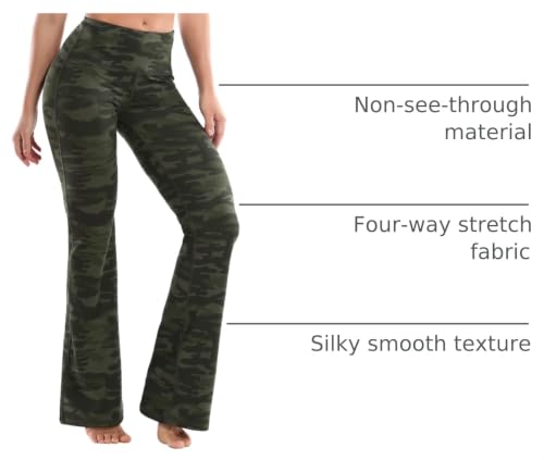 Image of BUBBLELIME 29 inch /31 inch /33 inch /35 inch /37 inch 3 Styles Women's High Waist Bootcut Yoga Pants Basic /Side Pockets Tummy Control Workout Flared