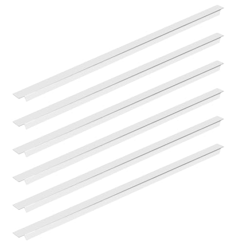 KVMORZE 6 Pack 20 Inch Steam Table Dividers, Stainless Steel Adaptor Bars Table Adapter Metal Cooler Food Divider Bars for Hotel Restaurant Kitchen Commercial Food Service Accessories (20 in)