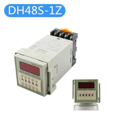 Commutateur de relais temporisé programmable DH48S LED haute précision avec embase