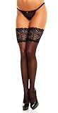 GLAMORY Comfort 20 halterlose Strümpfe-schwarz-52-54