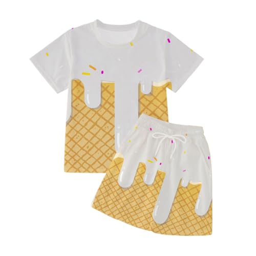 Kids Short Sleeve Outfits Casual Playwear Comfortable Everyday Set For Boys And Girls Ages 3 13 Perfect For2