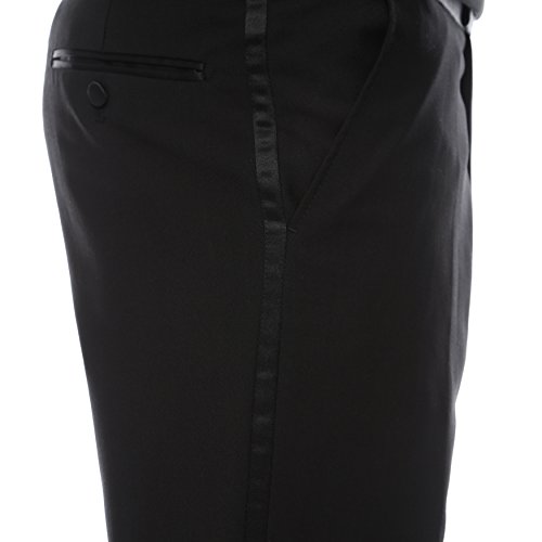 Ferrecci 2 Piece Suits for Men Slim Fit Solid Wedding Prom Tuxedo Suit with Two Buttons Notch Lapel Blazer and Pants 5