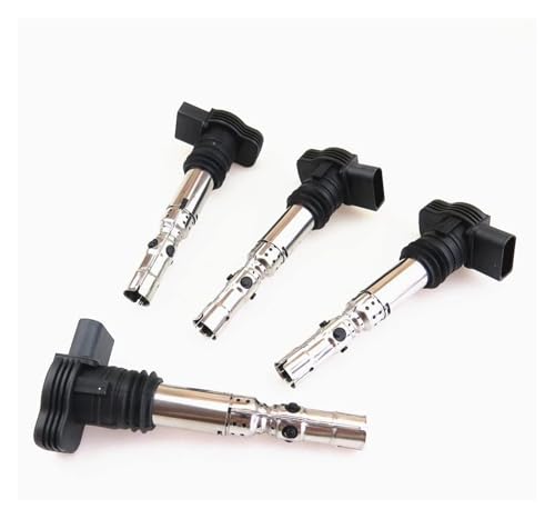 4 PCS エンジン点火コイルノズル点火コイル 06A905115D 06A905115 UF411 UF580 E594D 5C1391 Bora と互換性あり Golf MK4 MK5 と互換性あり Passat と互換性あり Beetle TT A4