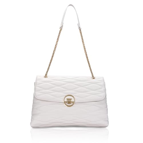 Image of Lavie Luxe Women's Monogram Wella 3-Compartment Satchel Handbag | Satchel Bag for Work | Ladies purse | Stylish Shoulder Bag | Gift For Women
