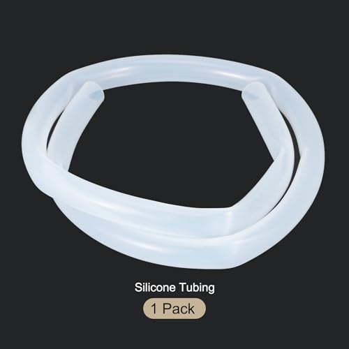 Image of 1m(3.3ft) 14mm(9 /16 inch) ID x 18mm(0.7 inch) OD Silicone Tubing Clear Industrial Plastic Tubing Pure Silicone Hoses for Pump Siphoning Draining Irrigation Brewing