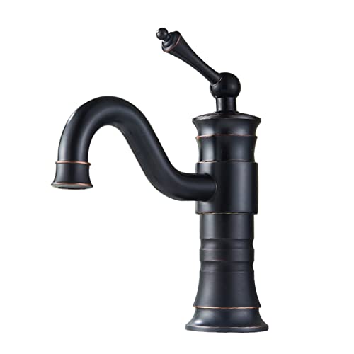 Robinet noir pour lavabo anti-calcaire pour résoudre les fuites de salle de bain