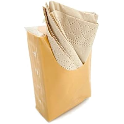 Terre Bamboo Pocket Tissues, 4-Ply, Unbleached, 10 Pack (8 Tissues per Pack, 80 Tissues Total), Tree-Free, Hypoallergenic, Travel Facial Tissue, Soft, Strong & Sustainable