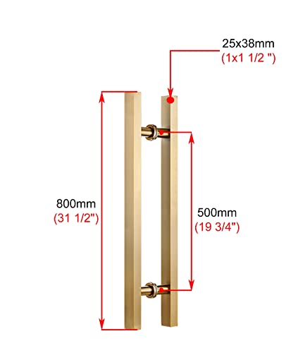 Poignée de porte push-pull double face avec accessoires pour pose facile - 8