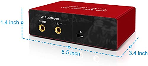 Audio Interface Usb Audio Interface With Mic Preamplifier Usb Audio Mixer Recorder With 48V Phantom Power, 24 Bit, Support Tablet, Computers And Other Equipment Recording （No Daw Software Included） #TOP6