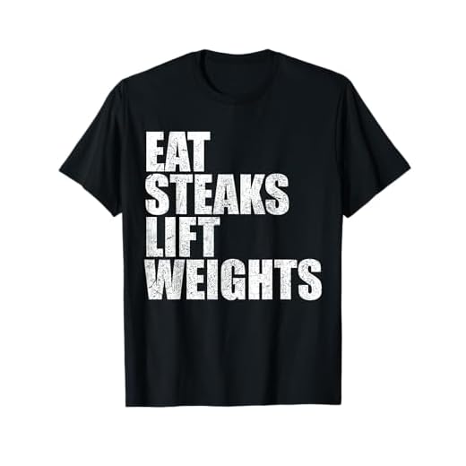 Eat Steaks Lift Weights - Carnivore Lion Diet Bodybuilding T-Shirt