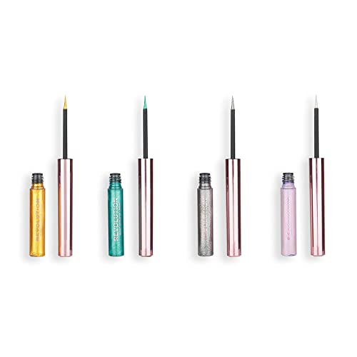 Image of Makeup Revolution Ultimate Lights Chromatic Liner Silver Flash Waterproof Formula, Eye Liner Makeup