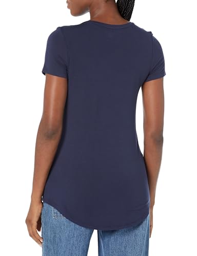 Amazon Essentials Women's Relaxed-Fit Short-Sleeve V-Neck Tunic (Available in Plus Size)2