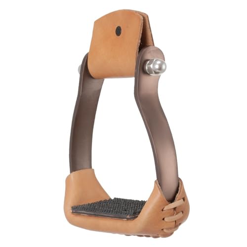 Tough 1 Aluminum Barrel Stirrups Brown