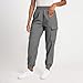 Women's Petite Wide Leg Joggers Pants Baggy Casual Sports Yoga with Pocket Elastic High Waisted Sweatpants Fashion Clothes（Large,5-Gray）