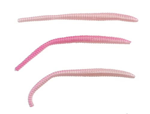 Berkley PowerBait Power Floating Trout Worm Fishing Bait, Pink Shad,...