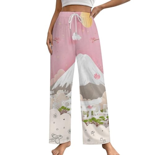 Vêtement de nuit haut de gamme : pantalon de pyjama femme Volcan de Fleurs S