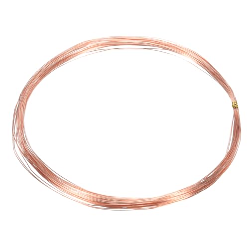 sourcing map 99.99% 28 Gauge 0.3mm Pure Copper Wire 10m/33 ft Soft Craft Copper Wire Tarnish Resistant Jewelry Wire for Jewelry Making Beading DIY Crafts Supplies, Copper