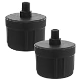 Zerodeko エアコンプレッサー部品 2個セット 1/4スレッド吸気フィルター オイル設計 ノイズ低減マフラー 発電機 送風機対応 工具用交換アクセ