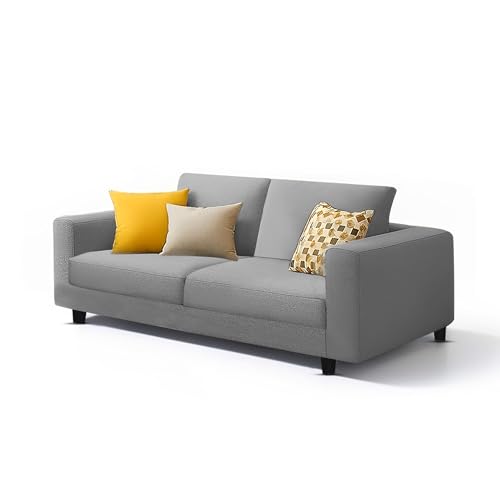 Image of Galib 2 Seater Sofa Set for Living Room (Grey Fabric) Premium Fabric Sofa Set