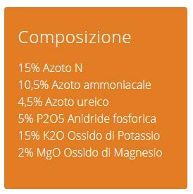 ICL Landscaper PRO Universtar Classic 15-05-15+2MgO 25kg concime Prato Giardino Tappeto erboso