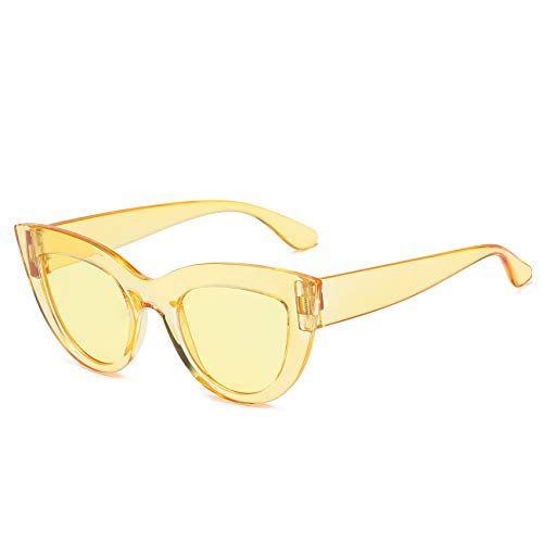 Image of Retro Vintage Narrow Cat Eye Sunglasses for Women Clout Goggles Plastic Frame