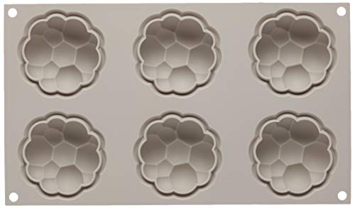 Silikomart | Silikonform für BOLLICINE Monoportionen, Antihaft, 6 Hohlräume, Ø 70 h 30 mm Volumen 6 x 85 ml Tot. 510 ml – Ansicht 1