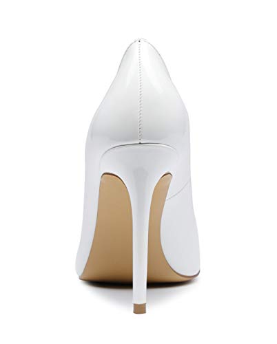 Image of Castamere Womens High Heels Pointed-Toe Slip-on Stilettos Pumps 4Inch Heel Shoes