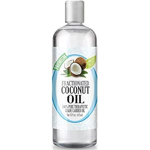 Healing Solutions Fractionated Coconut Oil (16oz Bulk) â Carrier for Essential Oils, Skin, & Hair