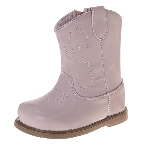 Josmo Kids Toddler Cowboy Boots Western Mid Calf Dress Boots for Boys and Girls Size 2-4 Infant 5-8 Toddler.