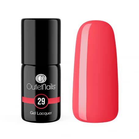 Esmalte Semipermanente 11ml - Gel Lacquer - Esmalte de uñas - Outlet Nails (Coral Oscuro)