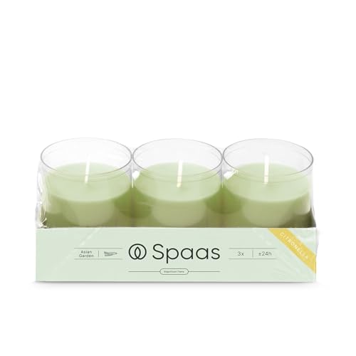 Spaas 3 recambios perfumados de citronela, alrededor de 24 horas,...
