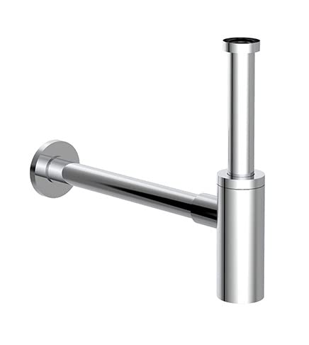 Ensemble d'échappement, siphon tubulaire pour lavabo, siphon anti-odeur, réglable, acier