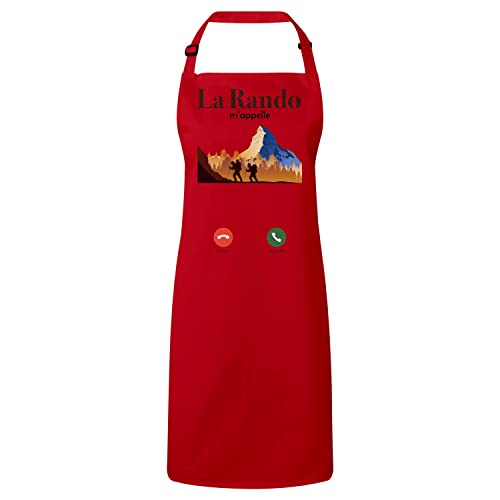 Tablier cuisine anti tache La Rando M'Appelle pour cuisiner propre