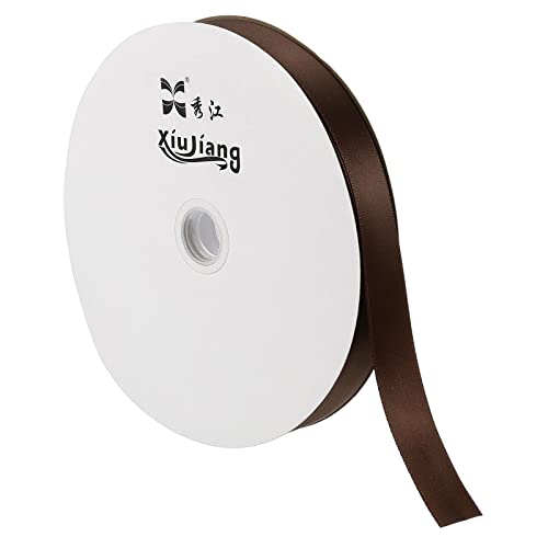 PATIKIL 0.79 Inch Wide 100 Yards Satin Ribbon, Solid Crafts Roll for Party Home DIY Wrapping Decoration Coffee