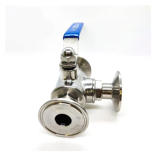 Vanne 3 voies 32mm inox 304 premium type T pour collier