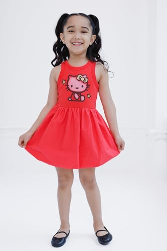 Hello Kitty Girls Bubble Ribbed Dress Toddler to Big Kid Sizes (2T - 14-16)2