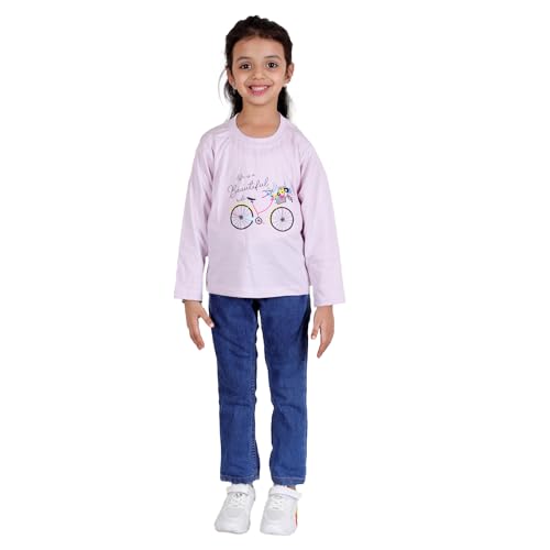 Image of superminis Boy's /Girls Cotton Round Neck Full Sleeves Regular Fit T Shirts With Trendy And Fun Prints