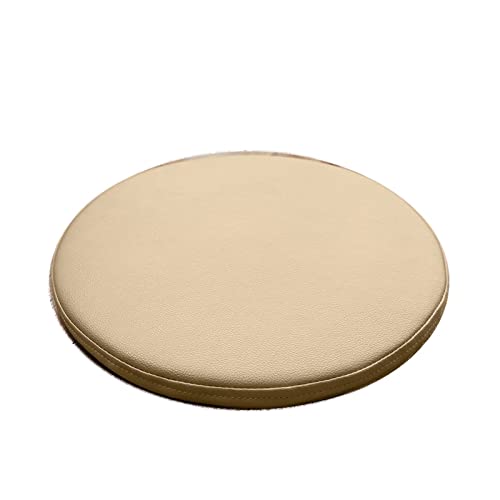 Chair Seat Pads for Dining Chairs Spring Colors, Small Round Chair Cushions 14 Inch, Small Round Seat Cushions for Patio Chairs, Summer Waterproof Outdoor Indoor Seat Pads Beige