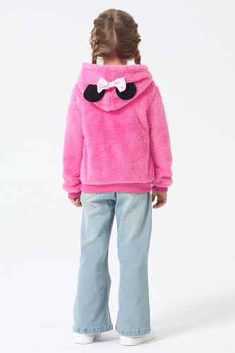 Image of Disney Girl /Boy Fleece Jacket Zipper Sherpa Fuzzy Hoodie Winter Coat 2-13Y