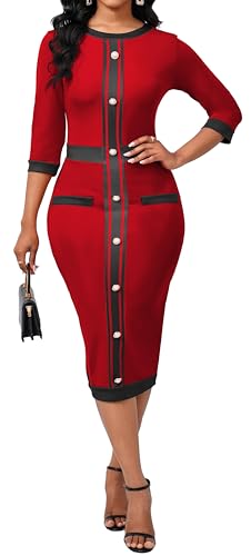 Image of CuteCherry Women Sexy Dress Bodycon Work Dress Elegant Pencil Dress