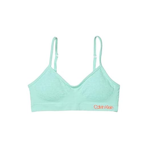 Calvin klein Seamless Wirefree Comfort Bralette Bra, Floral Logo Beach, Medium (7/8)