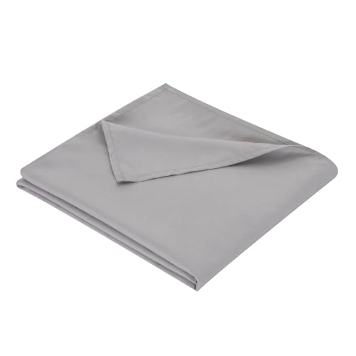 Hotella King Flat Sheet Only, Brushed Microfiber (Light Gray)