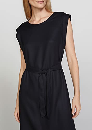 Vestido Básico Curto Sarjado Com Amarração