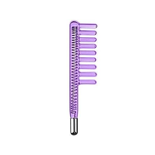 Aparato portátil de alta frecuencia Piezas de belleza de varilla de alta frecuencia ETJX006AS (Peine púrpura (tungsteno))