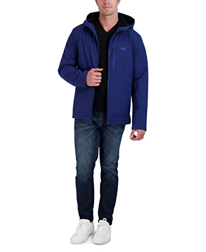 Image of HFX Men's Water Resistant Softshell Jacket Long Sleeve Zip Up Sherpa Lined Hooded Coat