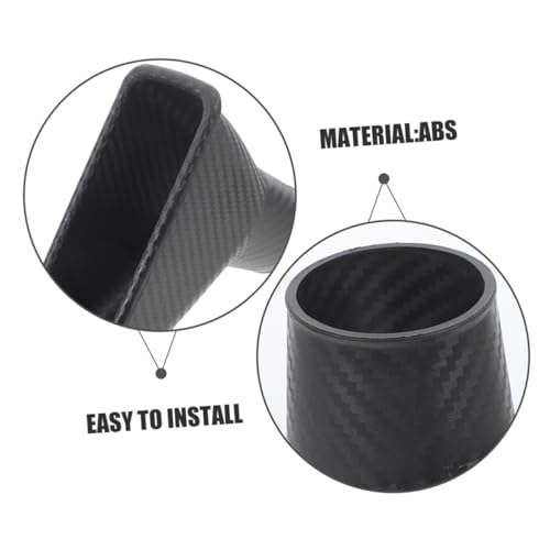 NESTINGHO 2個 カーボンファイバー風 エアインテーク ダクトホース 車用吸気ダクト 高耐久 通気口改良 エンジン性能向上 燃費効率化 汎用設計