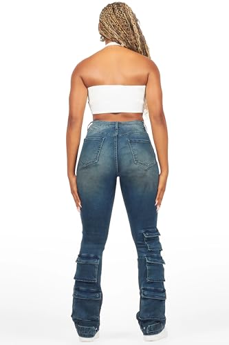 Women's Jaziya Stacked Flare Jean4